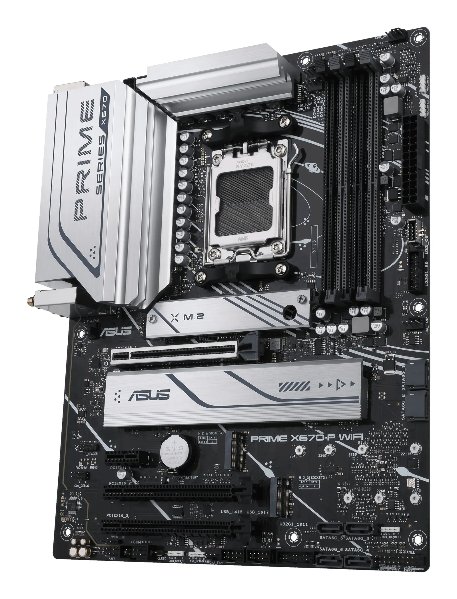 ASUS Motherboard PRIME X670-P WIFI sAM5 X670 4xDDR5 M.2 DP HDMI WiFi BT ATX