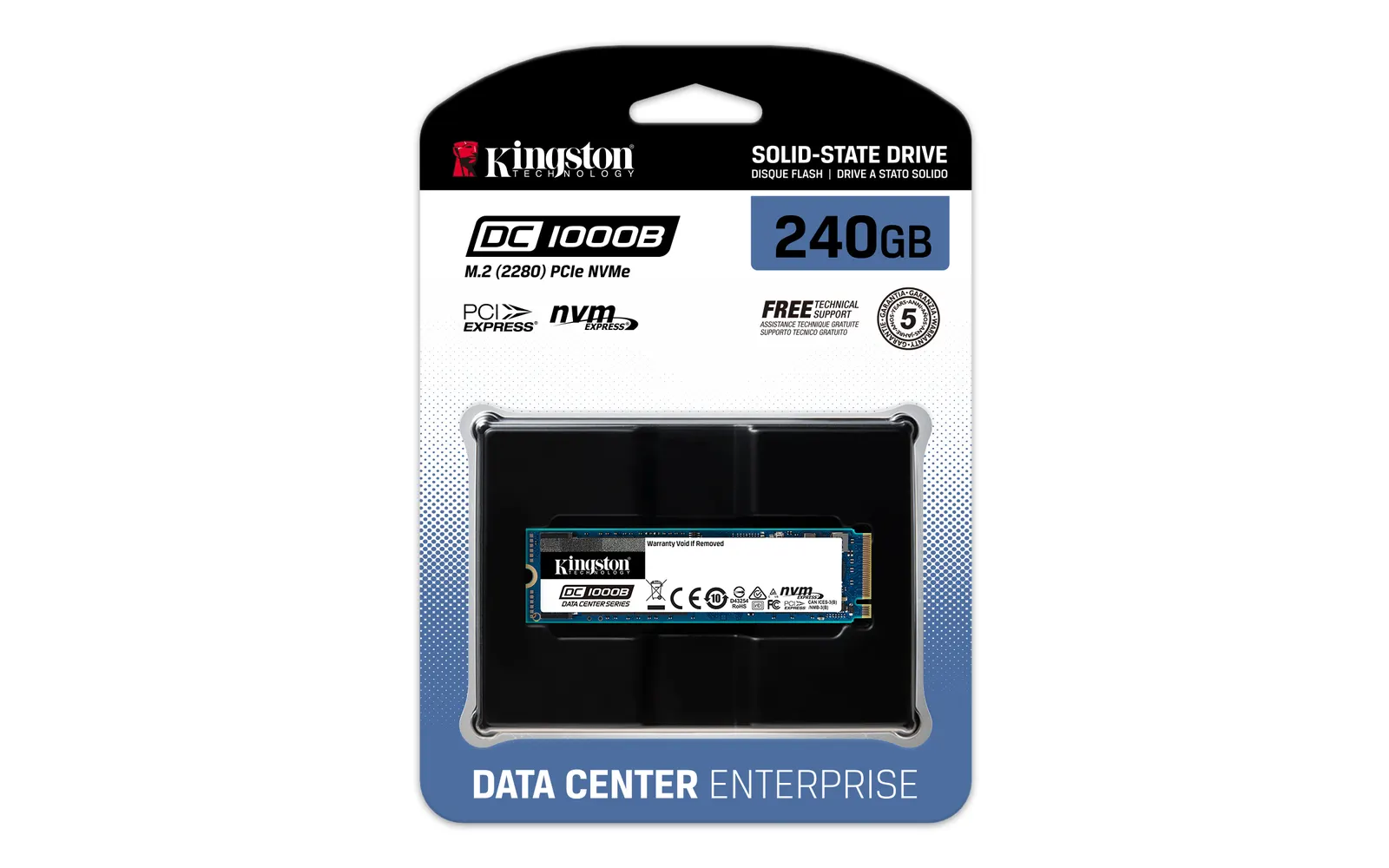 Kingston 240G DC1000B M.2 2280 Enterprise NVMe SSD