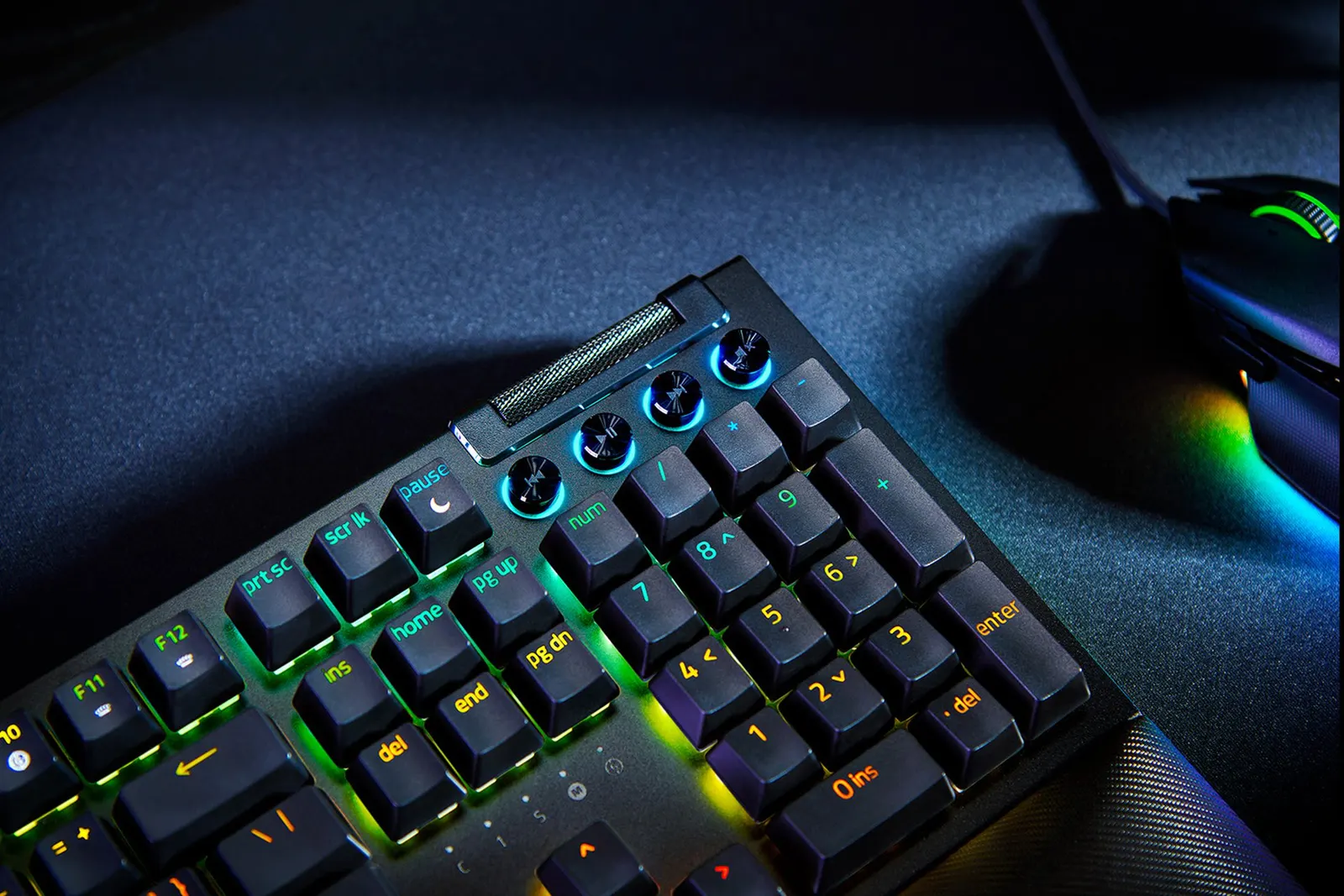 კლავიატურა Razer Keyboard mechanical BlackWidow V4, 114key, Green Switch, USB-A, EN, RGB, black