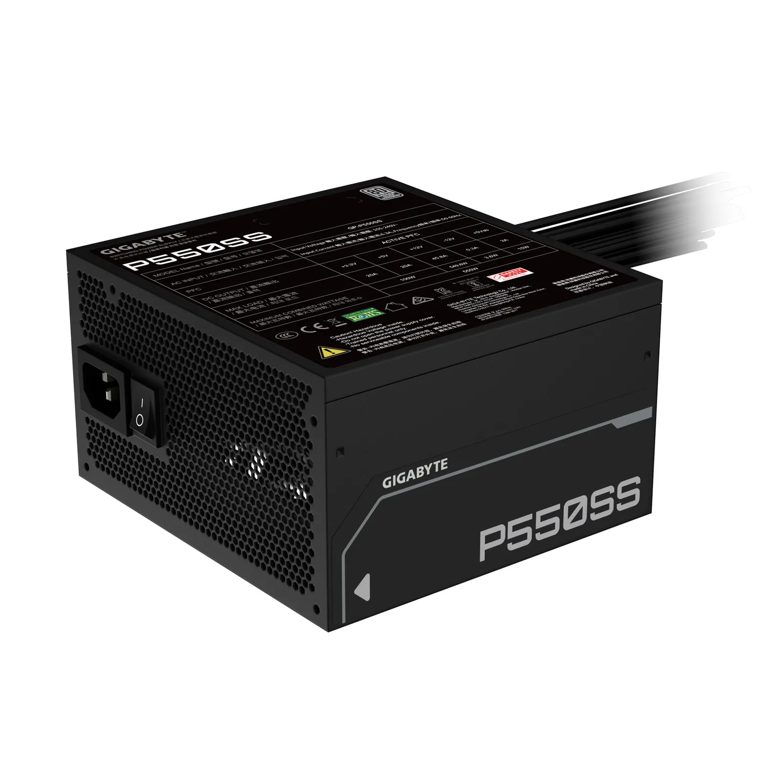 კვების ბლოკი GIGABYTE PSU GP-P550SS 550W BLACK