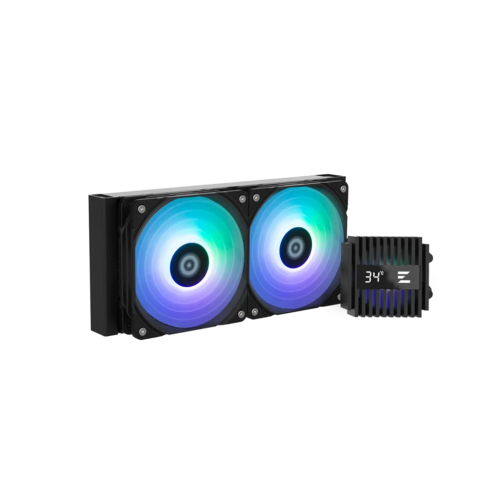 ქულერი Zalman LCS Alpha 2 A24 ARGB, LGA1700, 1200, 115x, AM5, AM4, TDP 320W, black