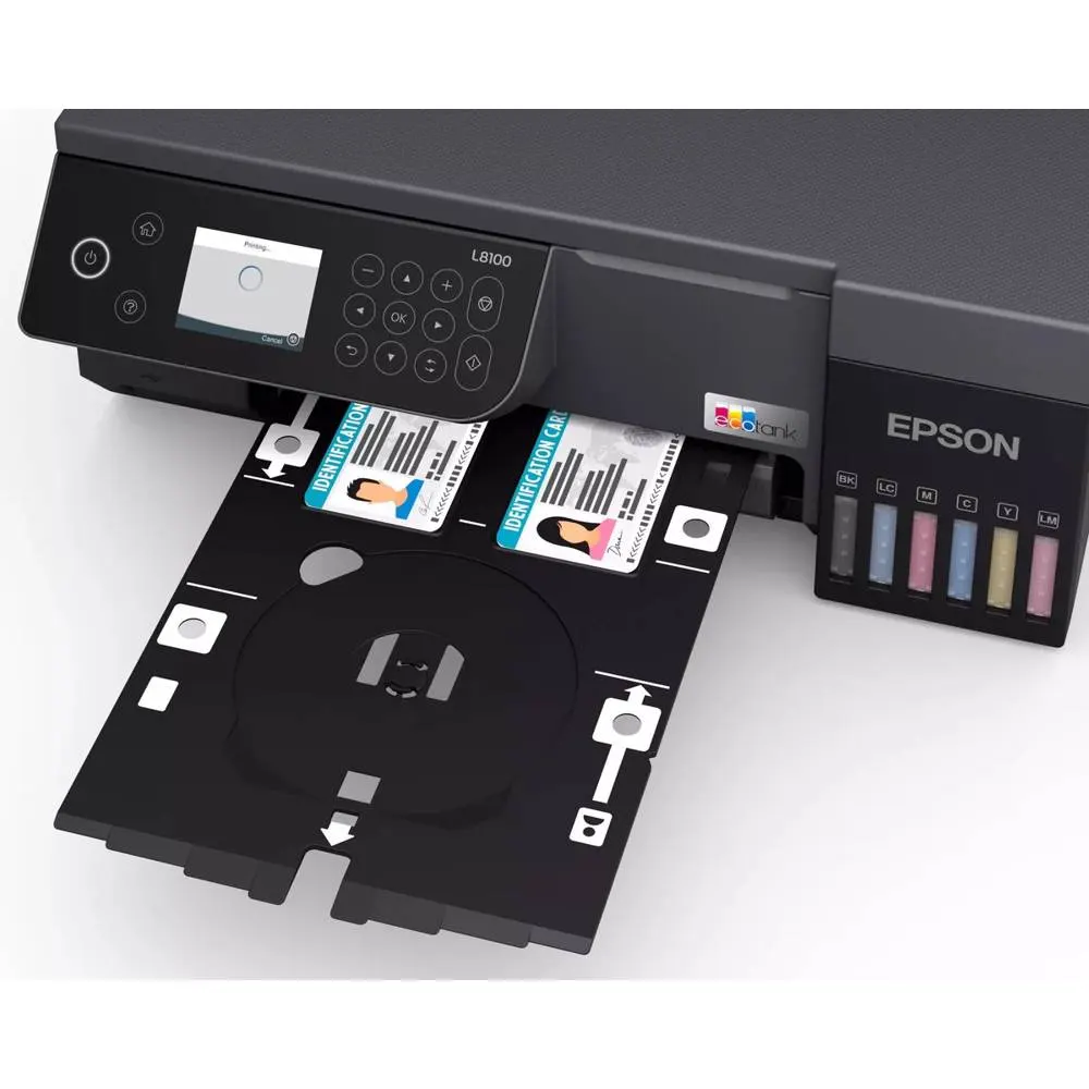 Photo printer Epson C11CK94401 EcoTank L8100, MFP, A4, Ethernet, Wifi, Black