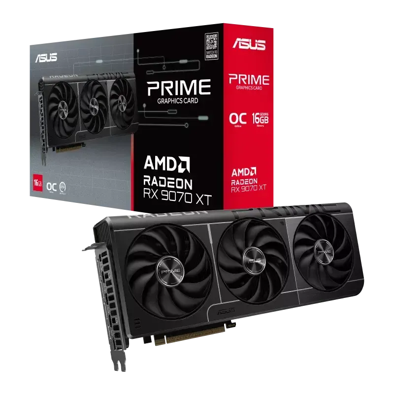 ვიდეობარათი ASUS Prime Radeon™ RX 9070 XT 16GB GDDR6 OC Edition