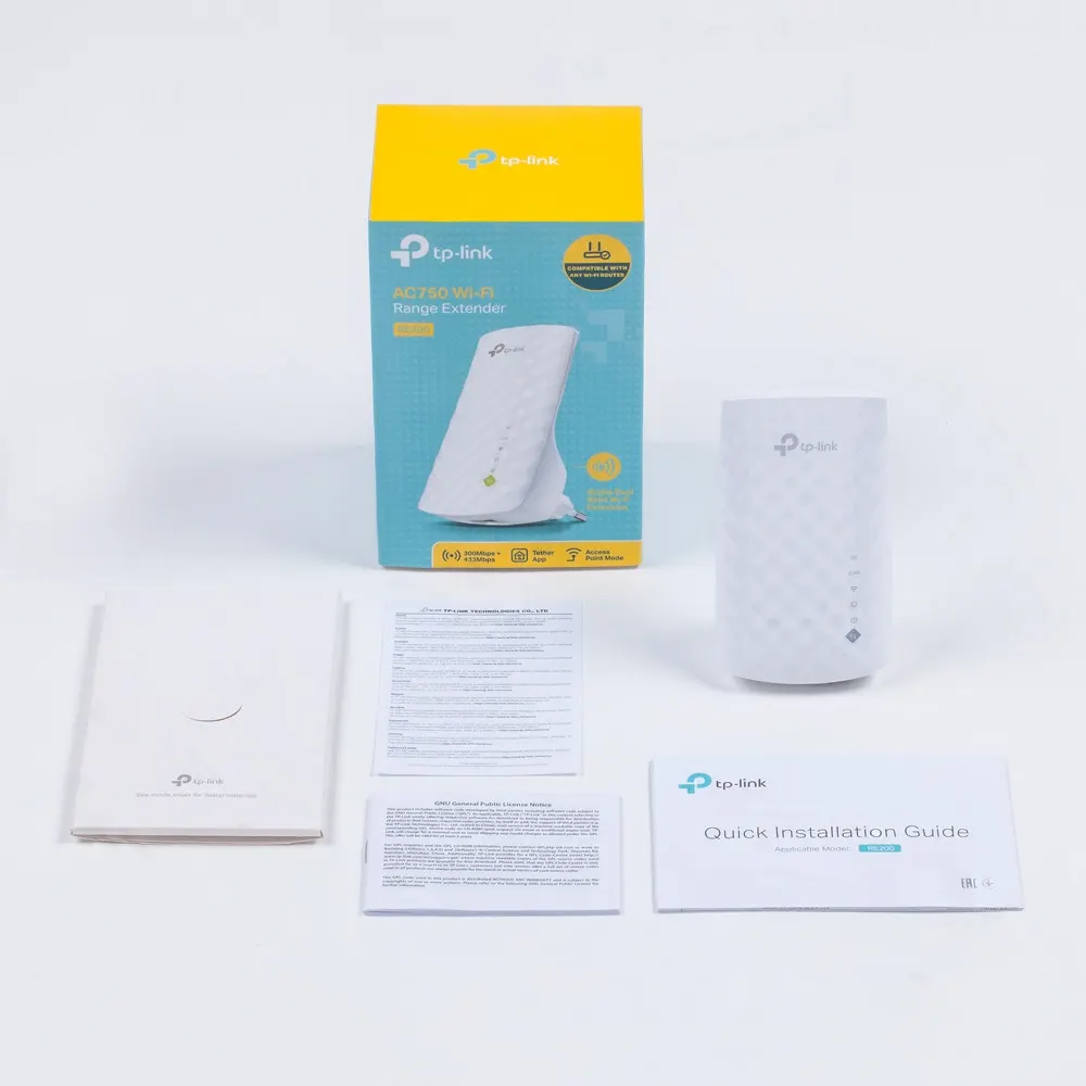 Wi-Fi გამაძლიერებელი TP-Link RE200 750Mbps