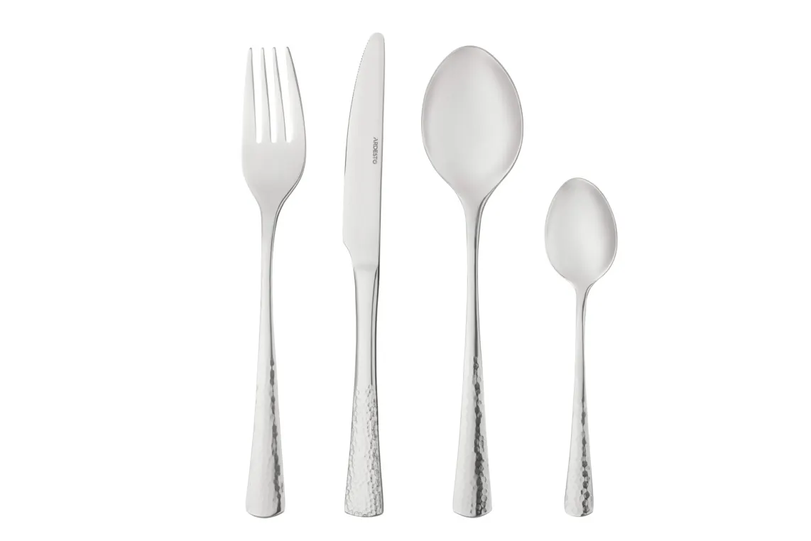 Ardesto Cutlery set Gemini Hammered 24pcs., stainless steel