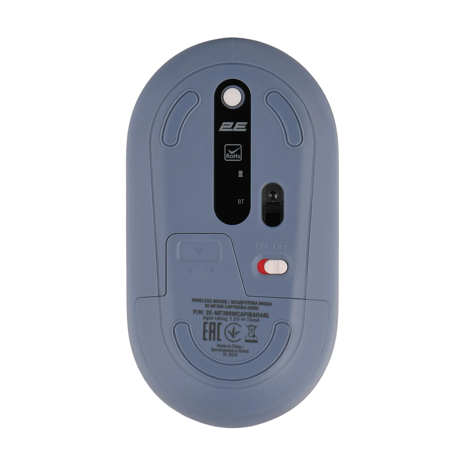 მაუსი 2E Mouse MF300 CAPYBARA:SWIM Silent WL BT, Blue