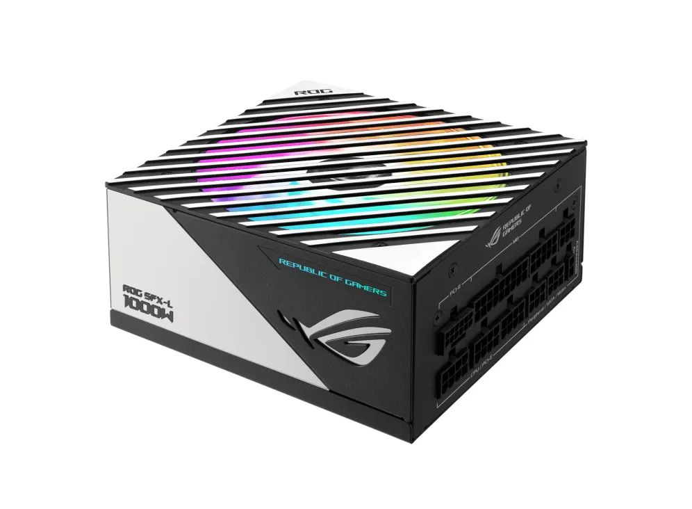 კვების ბლოკი ASUS ROG LOKI (1000W), >90%, 80+ Platinum, 135mm, 1xMB 24pin(20+4), 2xCPU 8pin(4+4), 4xMolex, 6xSATA, 3xPCIe 8pin(6+2), 1xPCIe GEN5, Fully Modular, SFX-L, ROG-LOKI-1000P-SFX-LGAMING