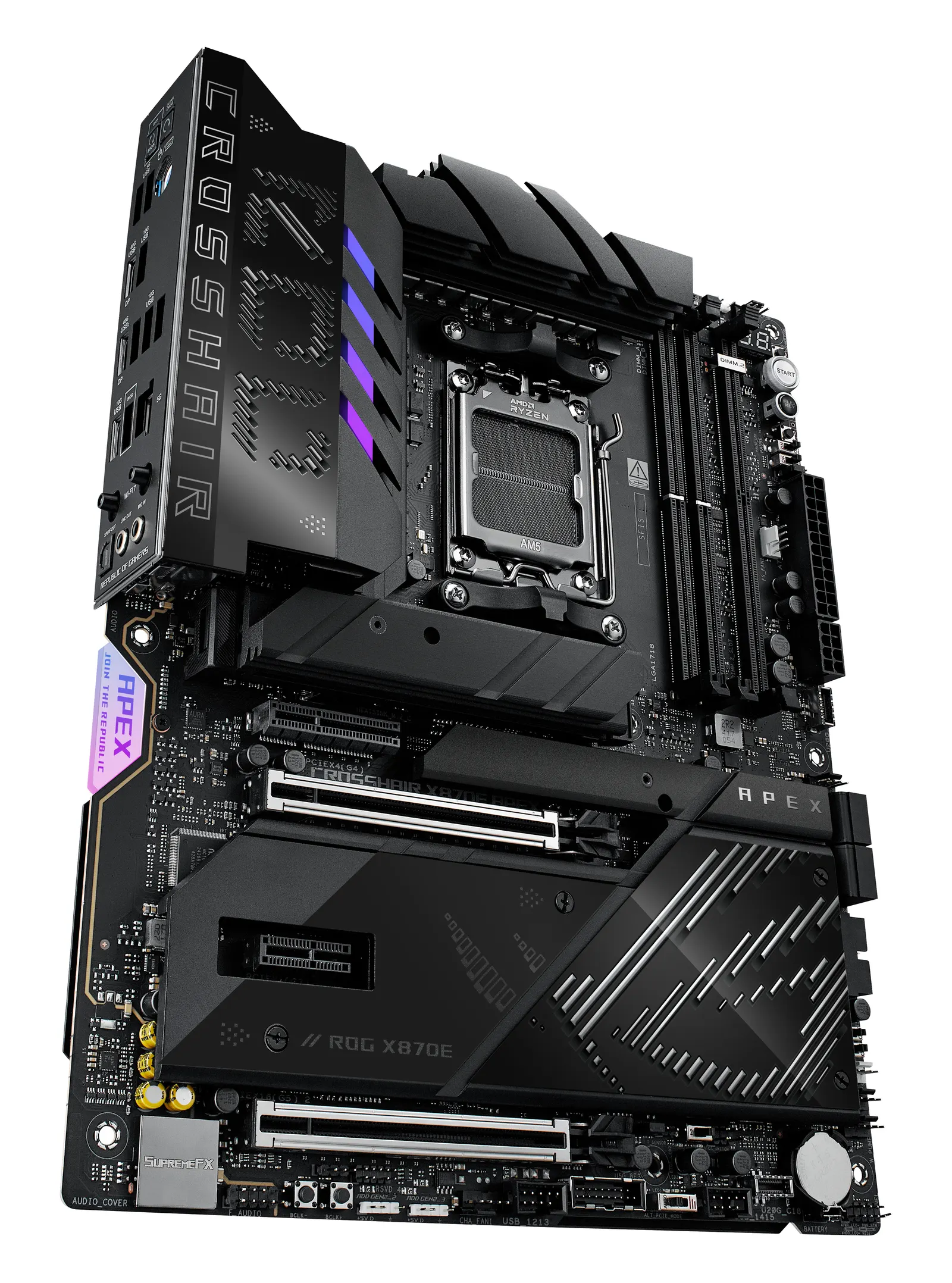 დედაპლატა ASUS Motherboard ROG CROSSHAIR X870E APEX sAM5 X870E 2xDDR5 M.2 USB Type-C Wi-Fi BT ATX