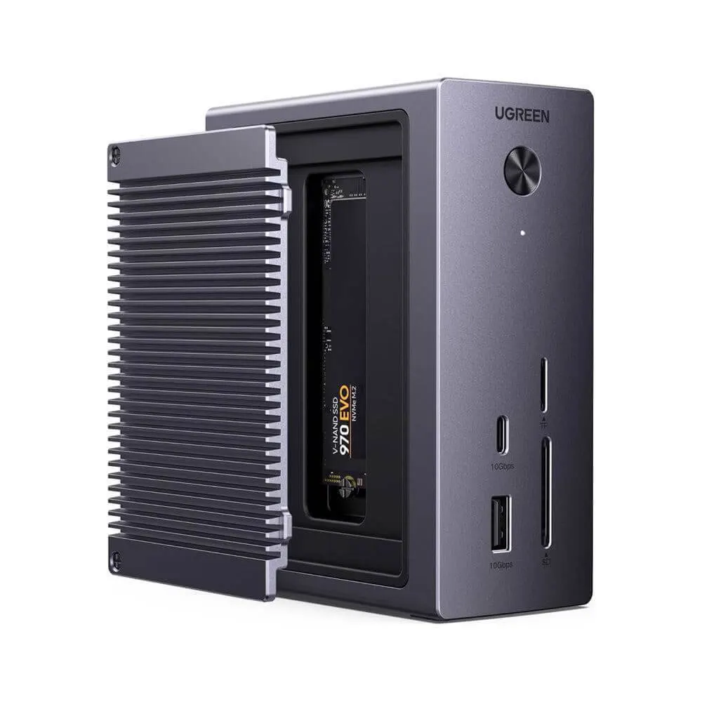 USB-C Docking Station UGREEN CM923 (55735) Revodok Pro, 10-in-1 Type-C Docking Station, Grey