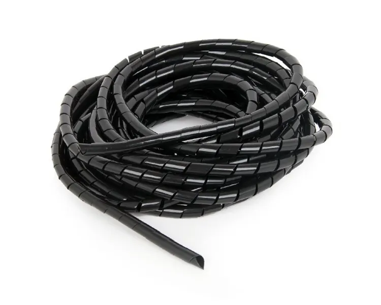 აქსესუარი Gembird CM-WR1210-01 12mm Spiral Cable Wrap 10m Black