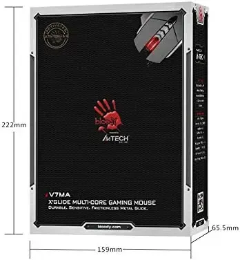 მაუსი A4TECH, V7m BLOODY Mouse Black