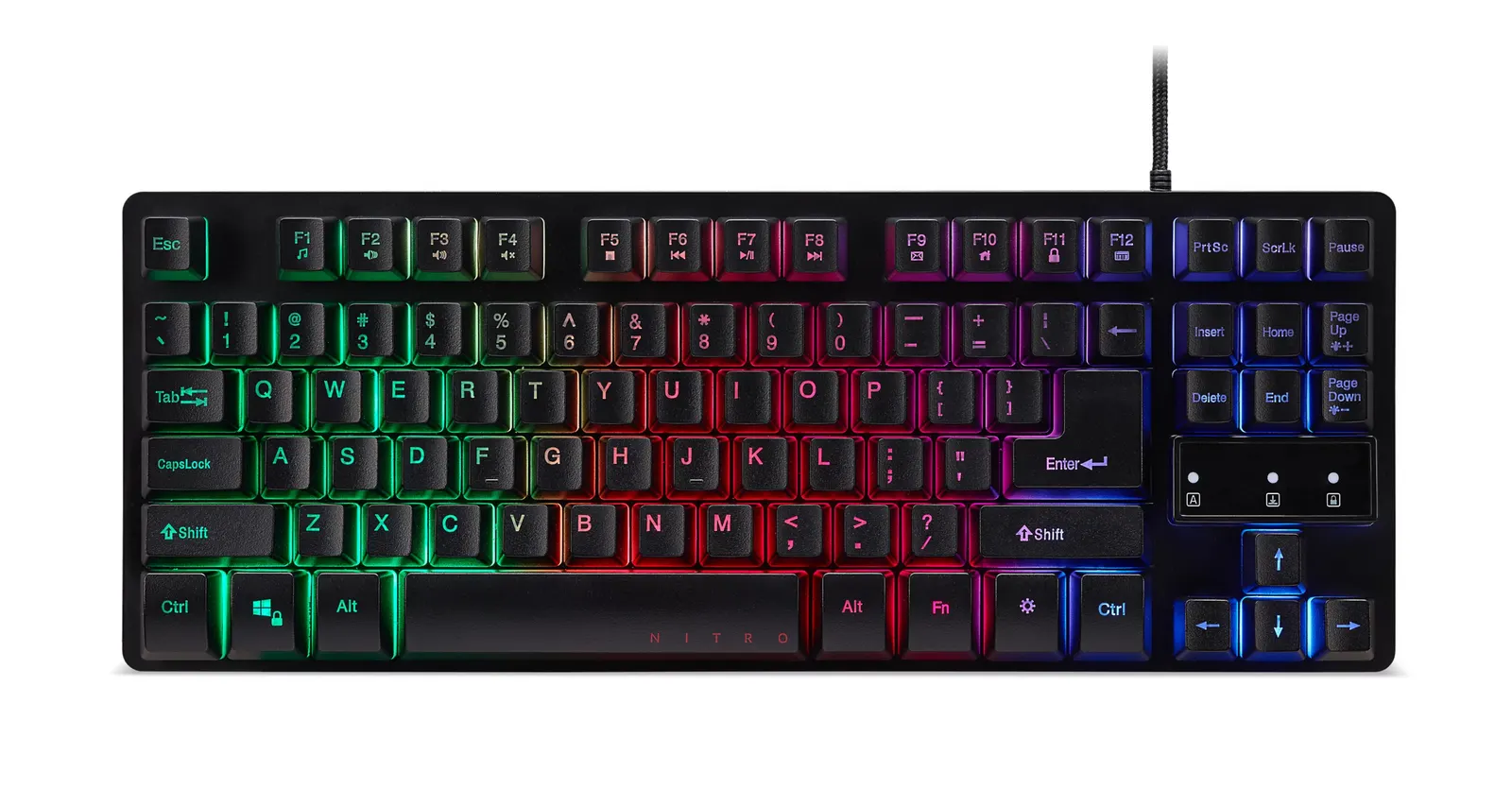 კლავიატურა Acer Nitro keyboard, NKW120, USB Standard Black RETAIL PACK US int
