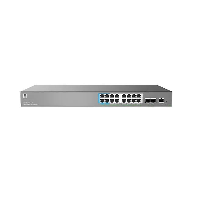 PoE სვიჩი Grandstream GWN7802P Pro, Layer 2++ Managed Network switch, 16x Gb RJ45 PoE