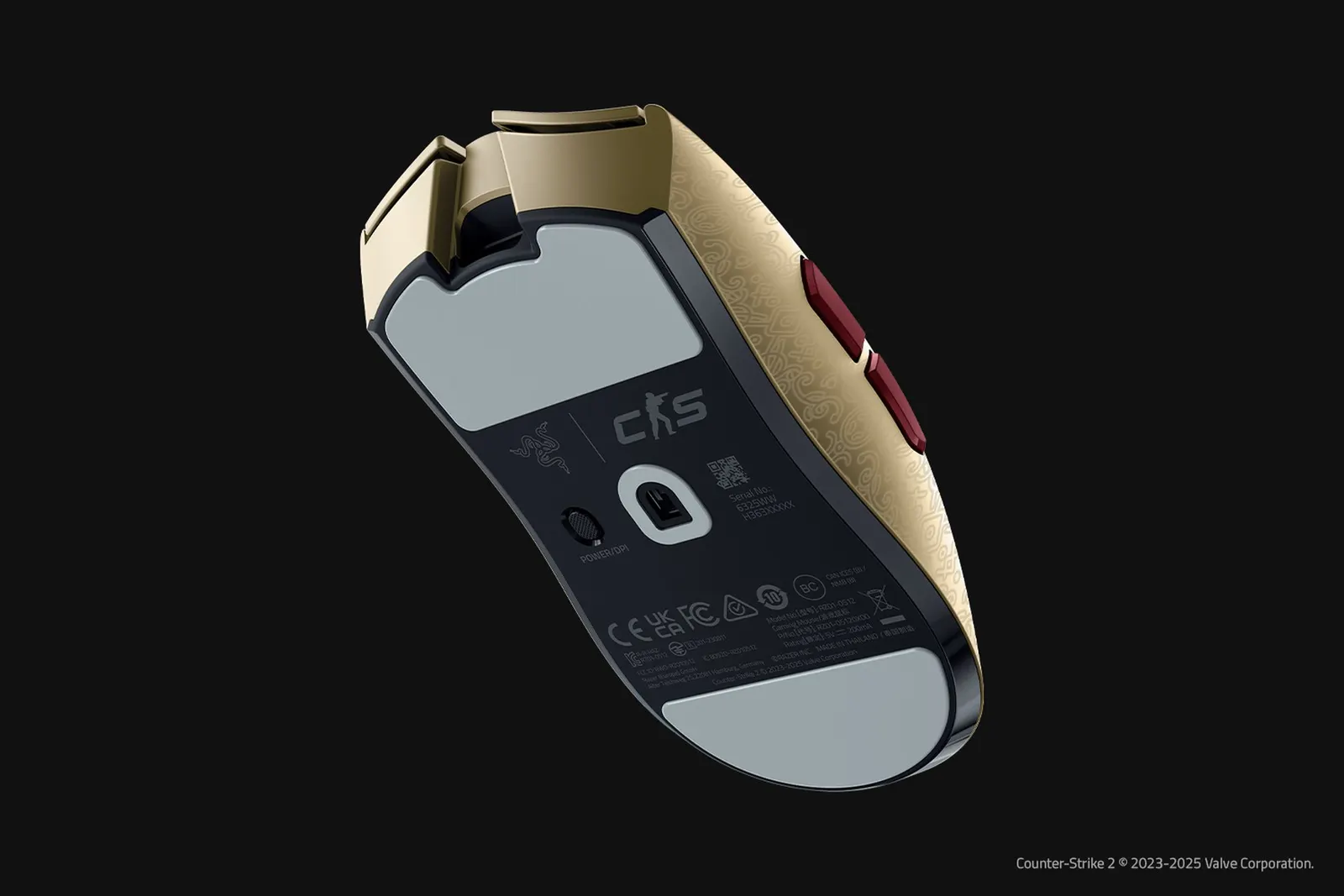 მაუსი Razer Mouse Viper V3 Pro, USB-A/WL, Counter-Strike 2 Ed