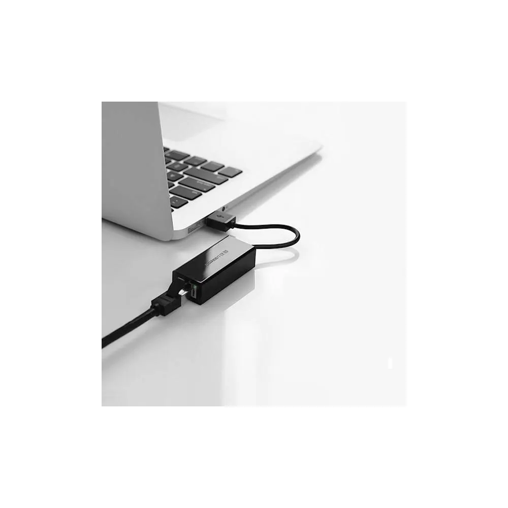 LAN ადაპტერი UGREEN EA20254 (20254), USB to LAN 10/100Mbps Ethernet Adapter, Black