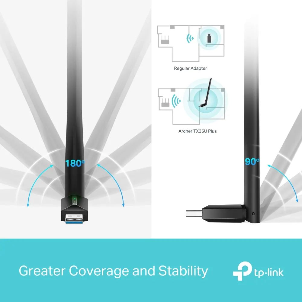 Wi-Fi ადაპტერი TP-Link Archer TX35U Plus