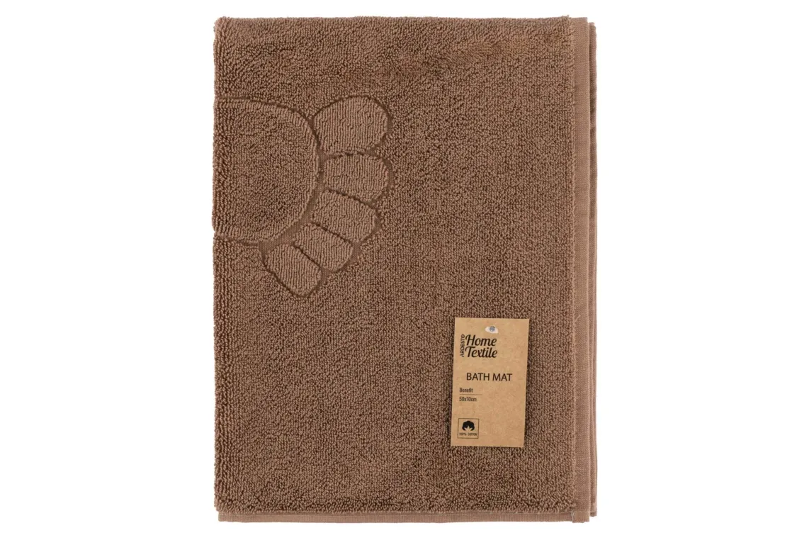პირსახოცი Ardesto Terry towel for feet Benefit, 50x70cm, 100% cotton, brown