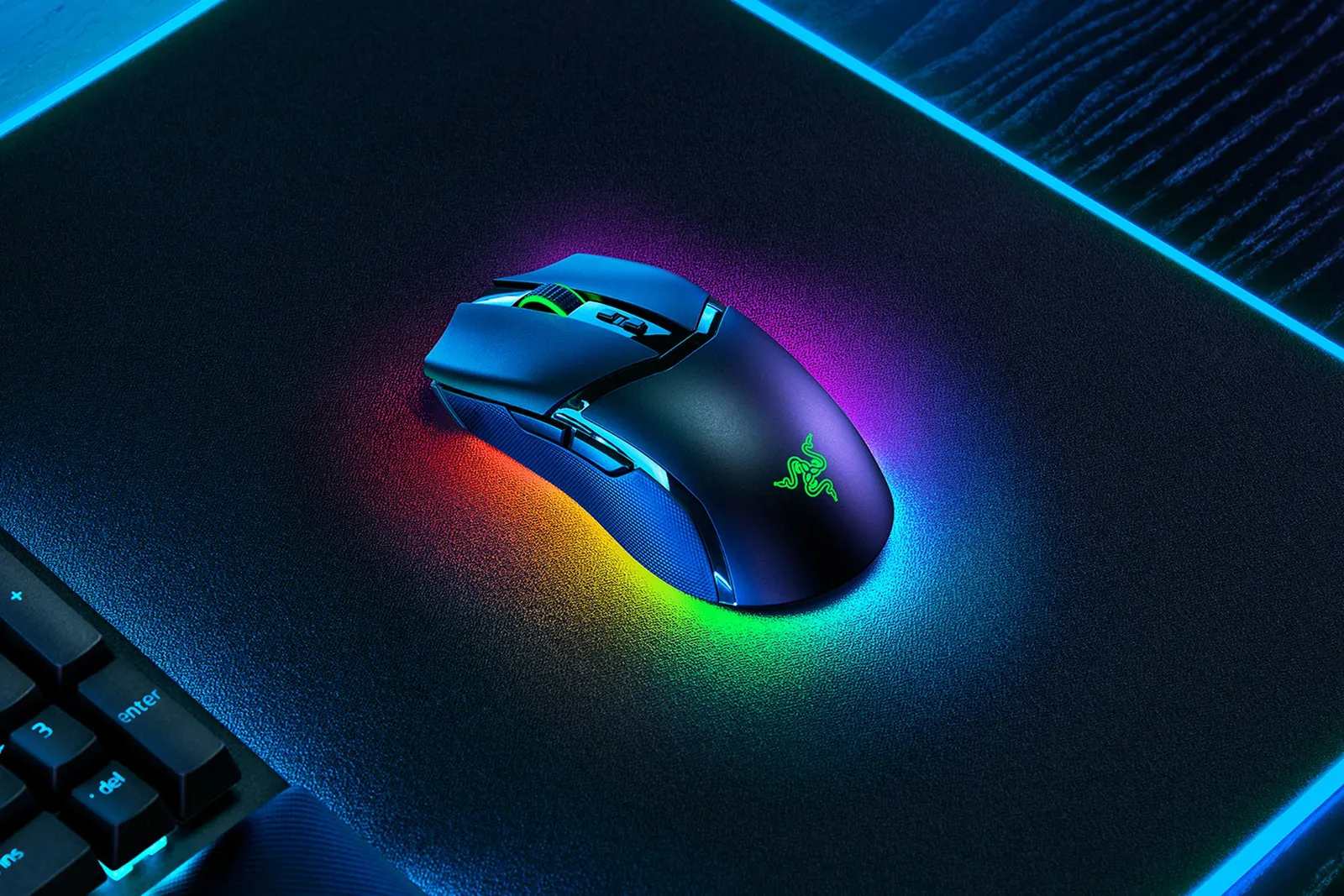 მაუსი Razer Mouse Cobra Pro, RGB, USB-A/WL/BT, black