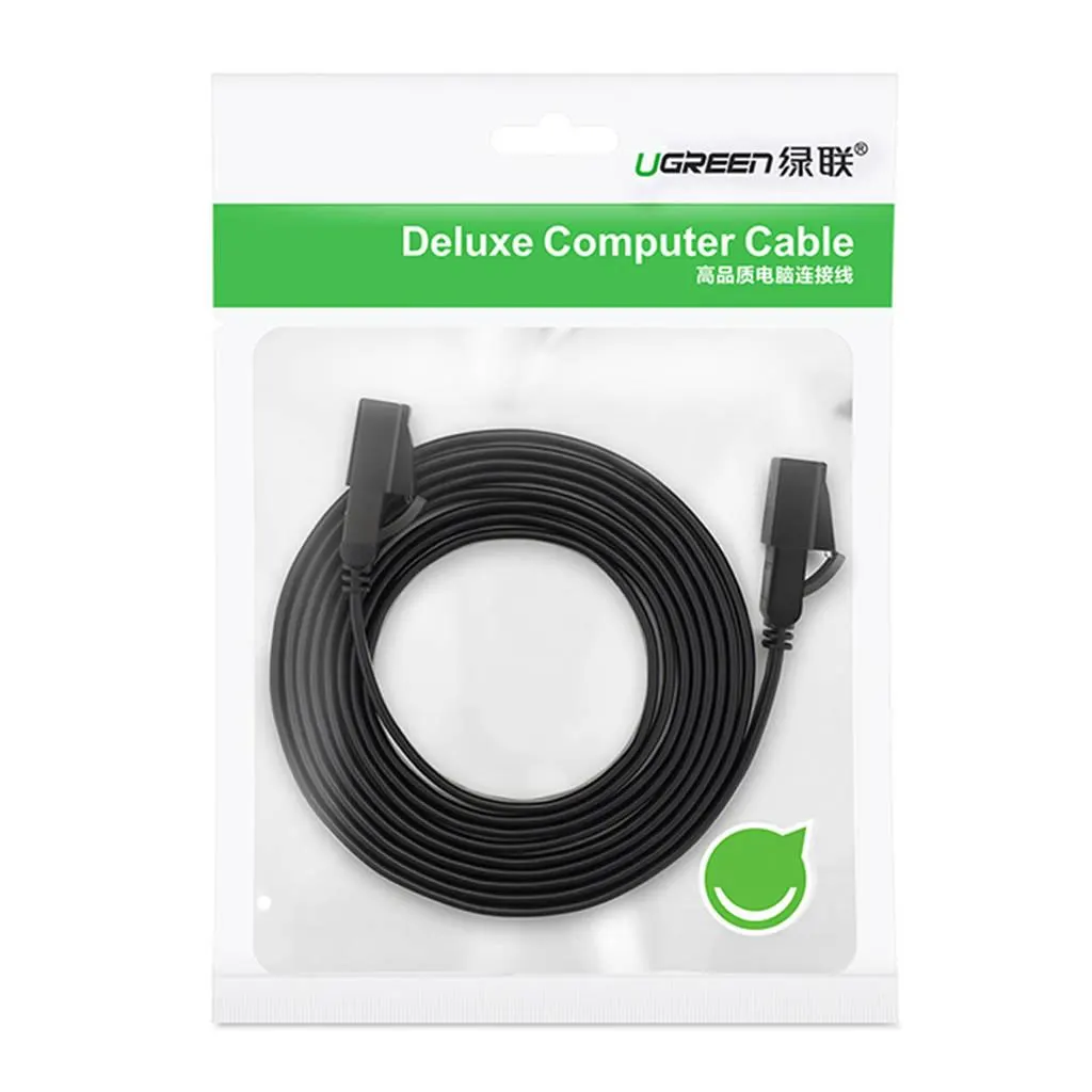 11264, UGREEN, Cable, Cat 7 FTP LAN Cable, 8M, Black.
