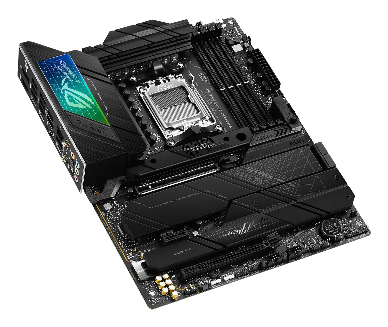 ASUS Motherboard ROG STRIX X670E-F GAMING WIFI sAM5 X670 4xDDR5 M.2 USB HDMI-DP WiFi BT ATX