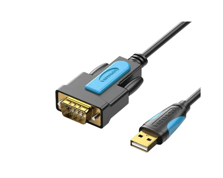 კაბელი Vention VAS-C02-B150 USB to RS232 Serial Cable 1.5m Black