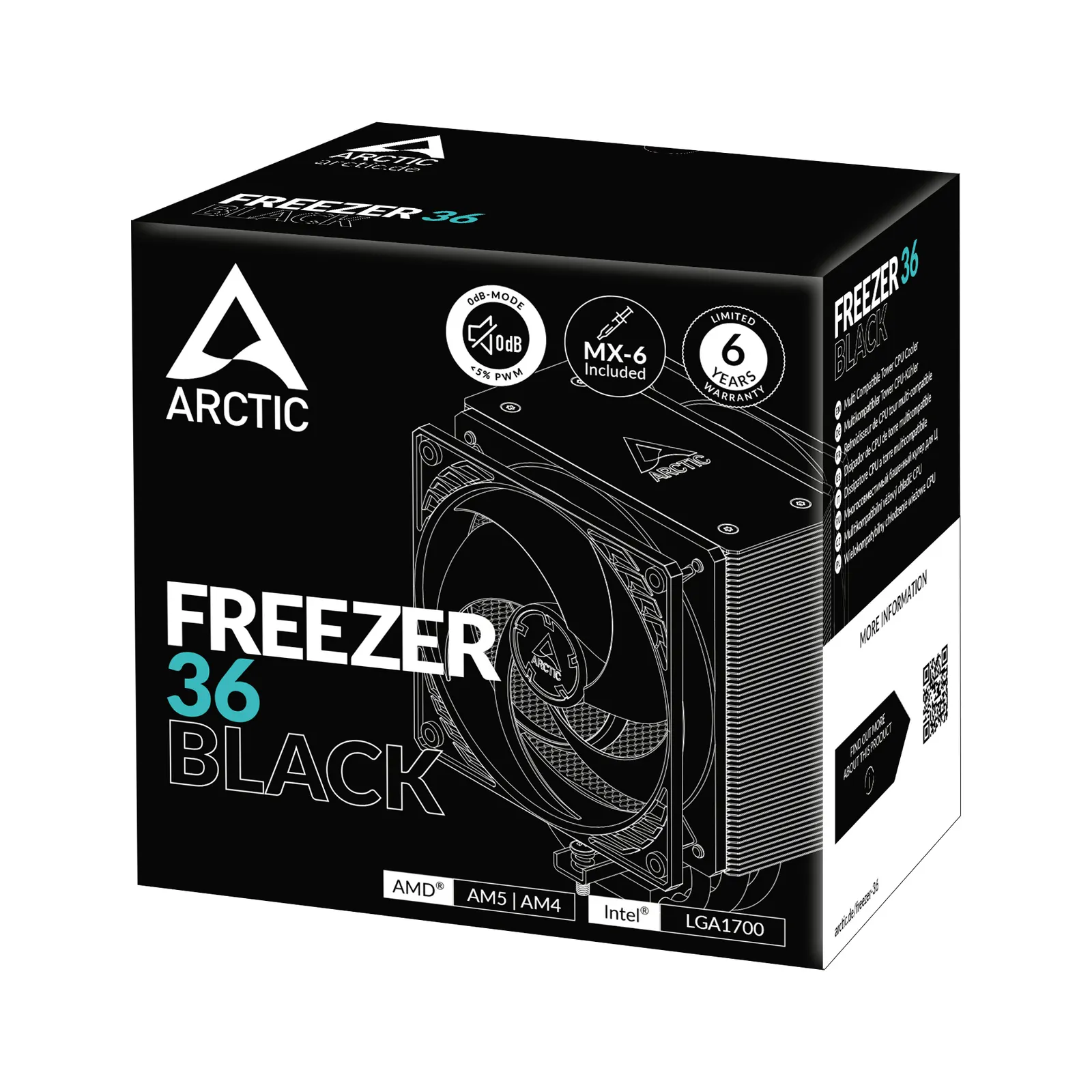ქულერი Arctic Freezer 36 Black