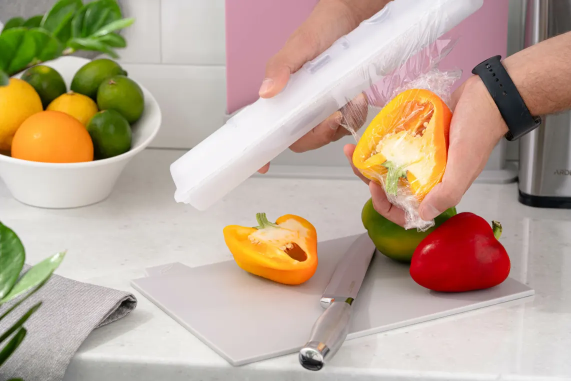 ფოლგის დისპენსერი Ardesto Kitchen foil and film dispenser Fresh, 33.6x9x5.5cm, plastic, white