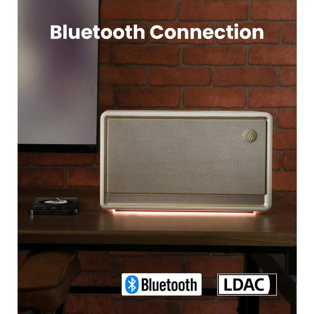 დინამიკი Edifier ES300, 60W, Bluetooth, WiFi (Apple AirPlay), USB-A, AUX, Tabletop Speaker, Ivory