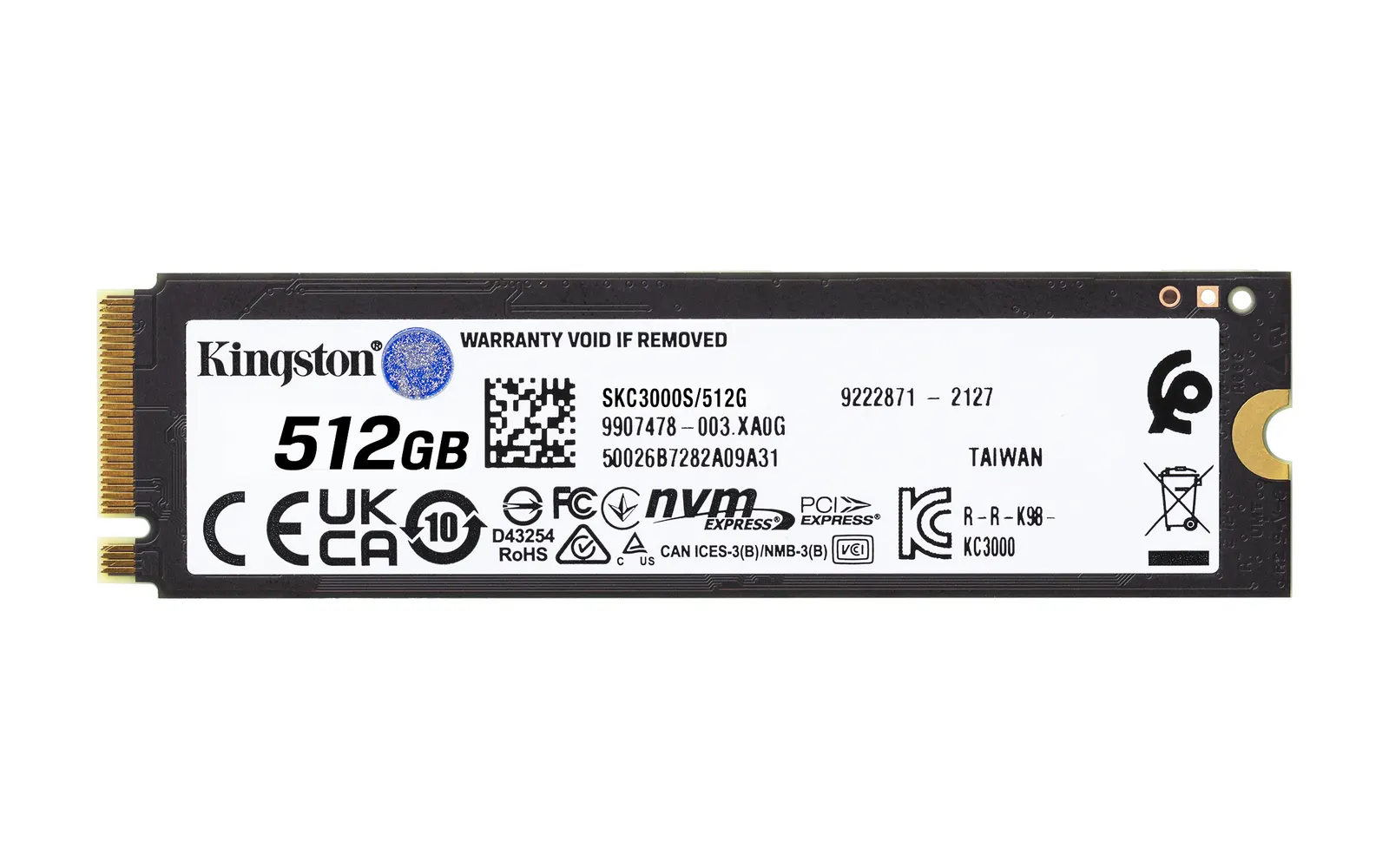 SSD Kingston M.2 512GB PCIe 4.0 KC3000