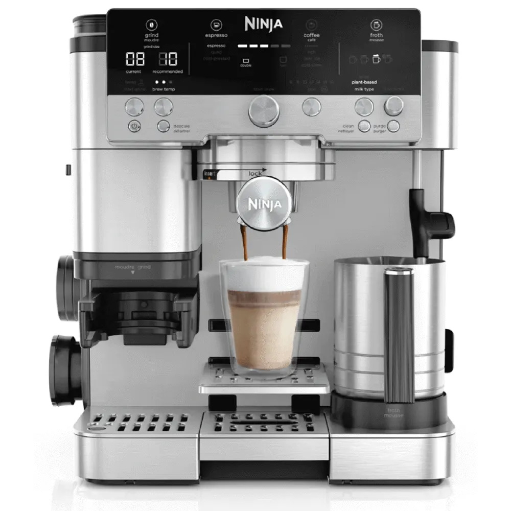 ყავის აპარატი Ninja ES601EU Luxe Café Premier, 1650W, 2L, Coffee Machine, Black/Silver