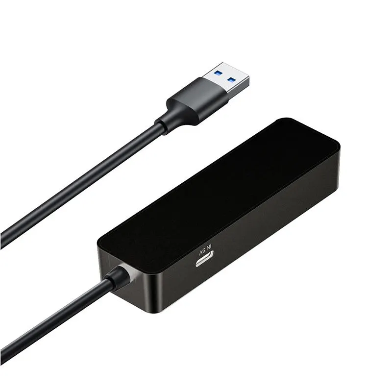 USB ჰაბი WF12 , NETAC, USB Adapter, Netac WF12 USB 3.0 Hub with RJ45.
