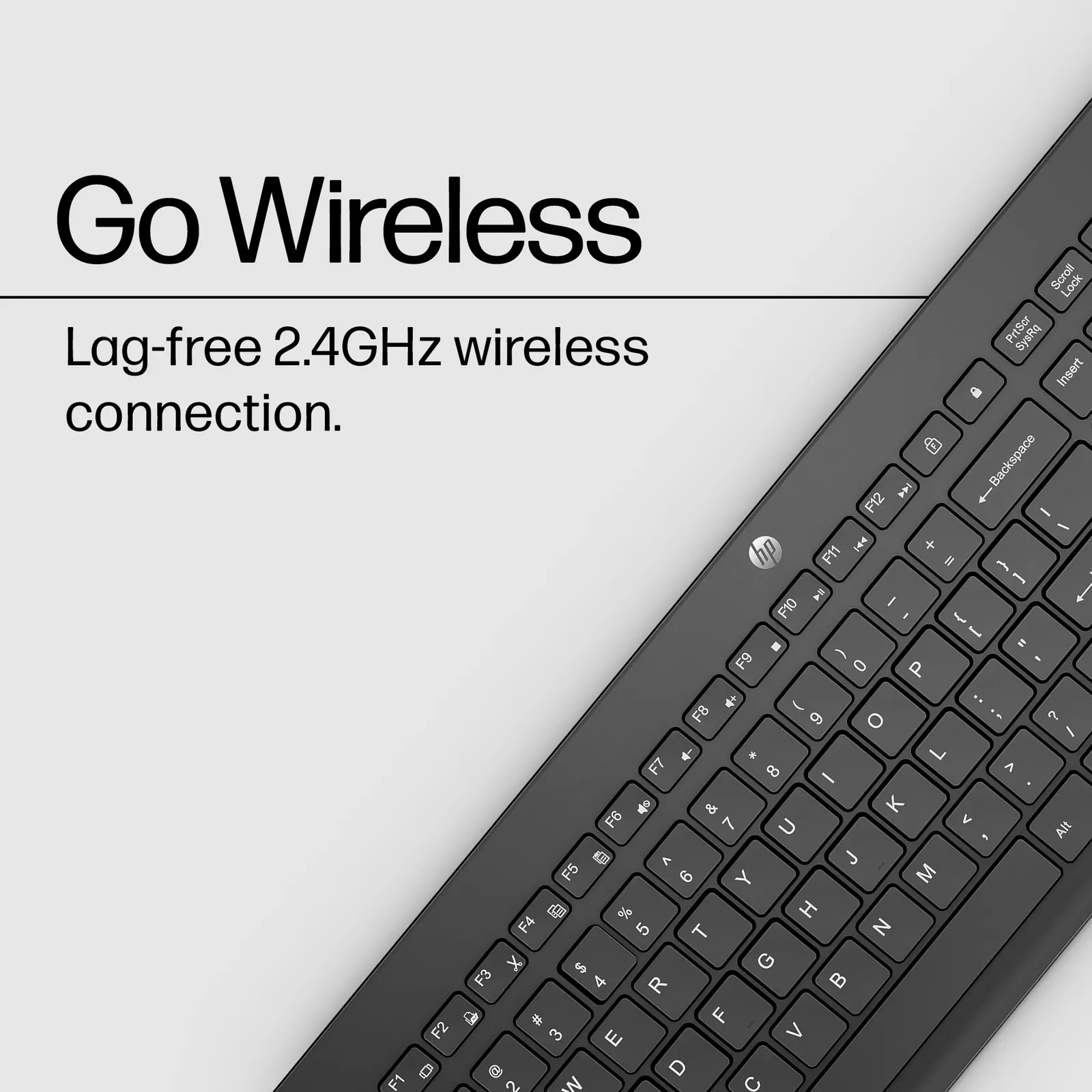 კლავიატურა HP 230 Wireless Black