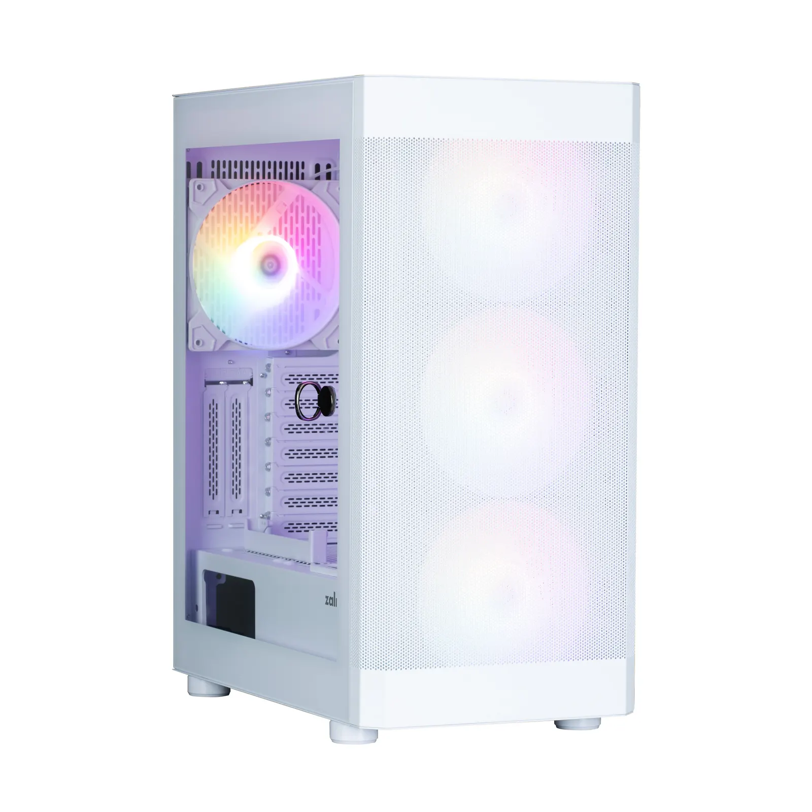 Zalman PC case I4 TG without PSU, 2xUSB3.0, 1xUSB2.0, 4x140mm RGB, VGA 320mm, LCS ready, TG Side Panel, ATX, white