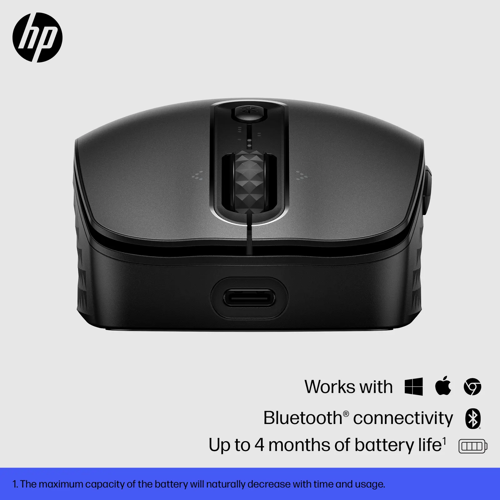 მაუსი HP 690 Rechargeable Bluetooth Black