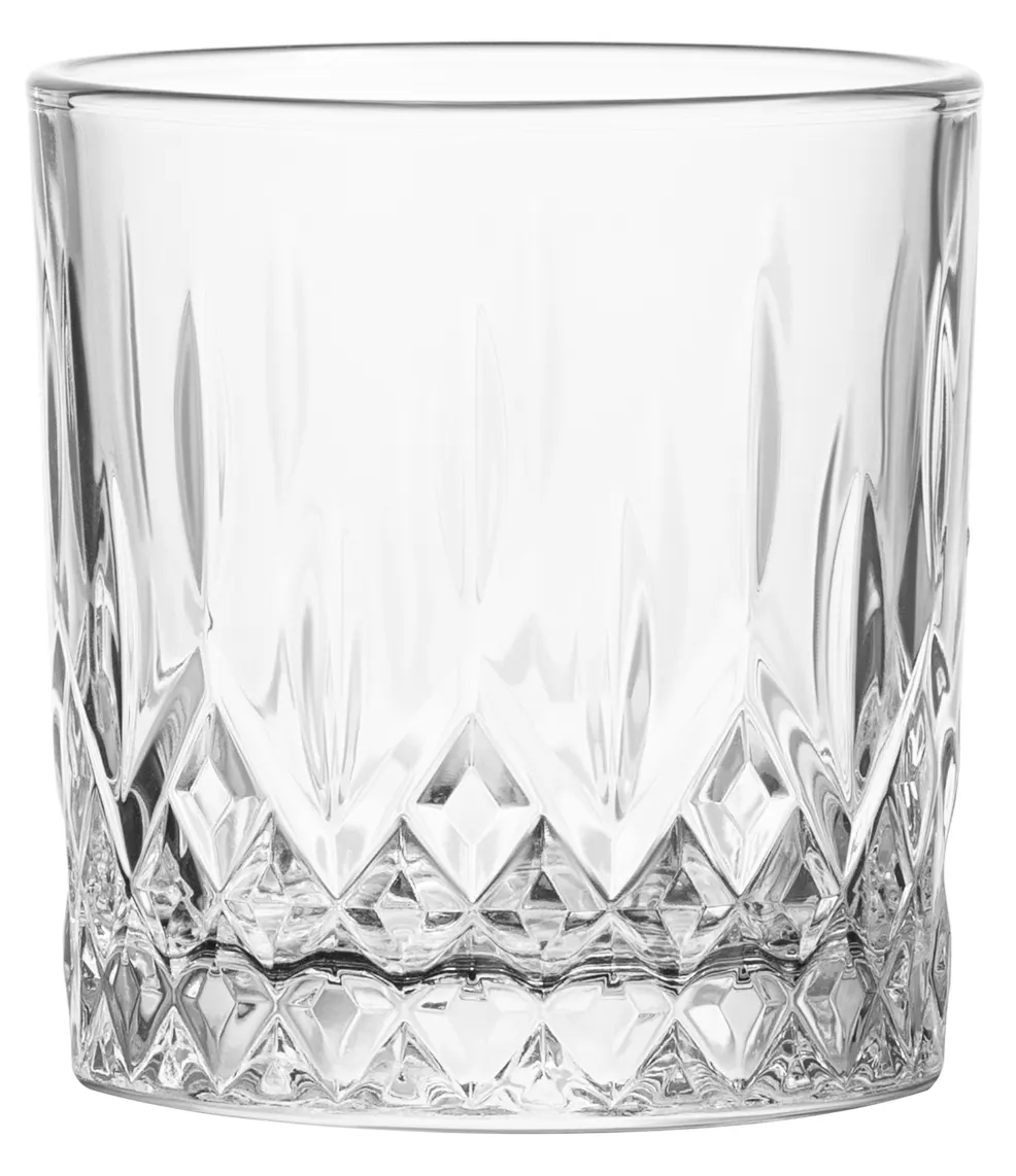 Ardesto Whiskey glasses set Alba, 330ml, 6pcs, glass, transparent