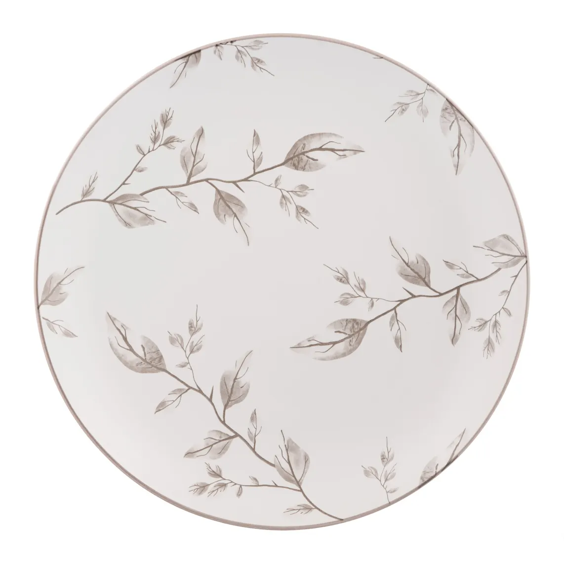 თეფში Dinner plate ARDESTO Asti, 26.9cm, ceramic, white-beige
