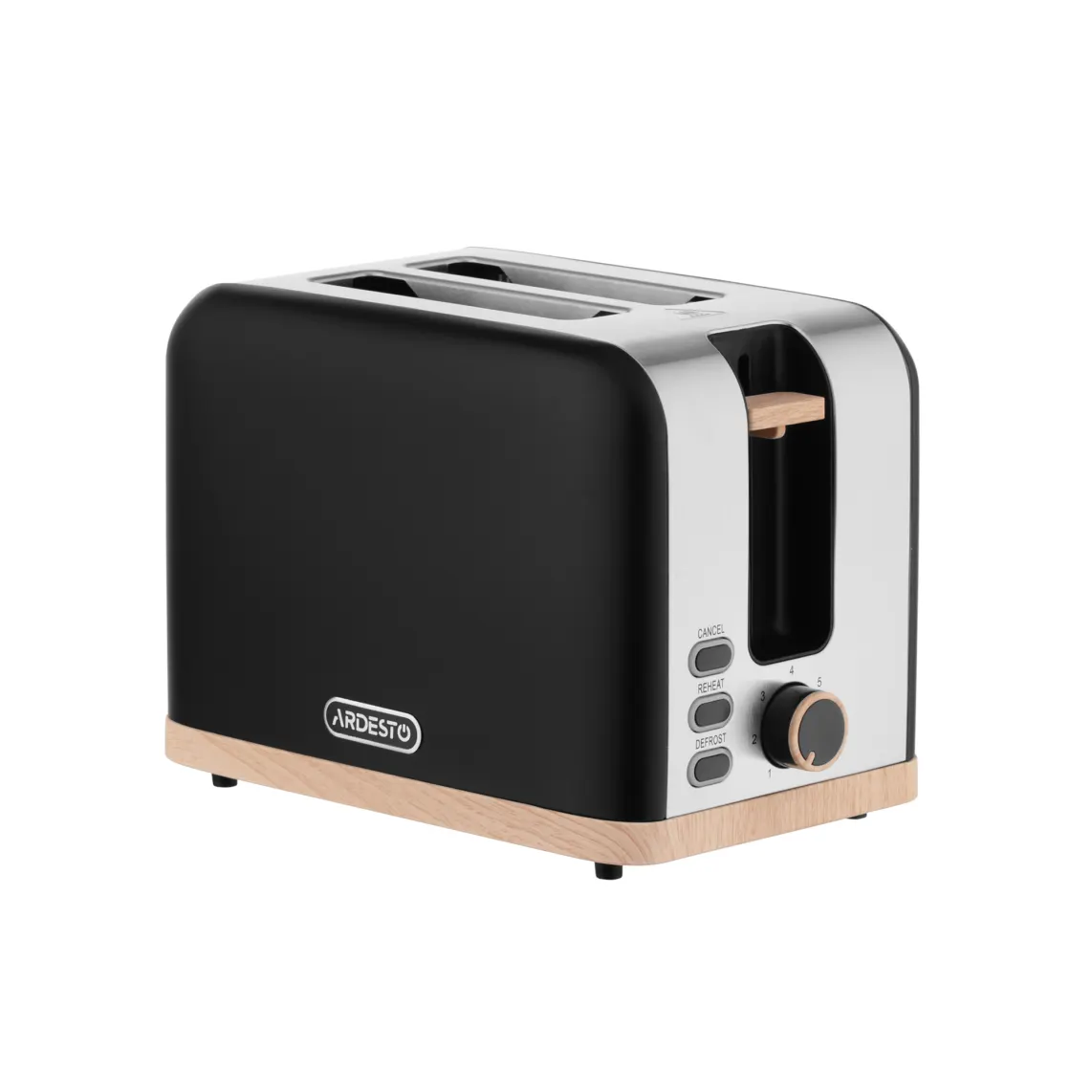 ტოსტერი Ardesto toaster T-F420BWD, 800W, metal, 2 slots, black