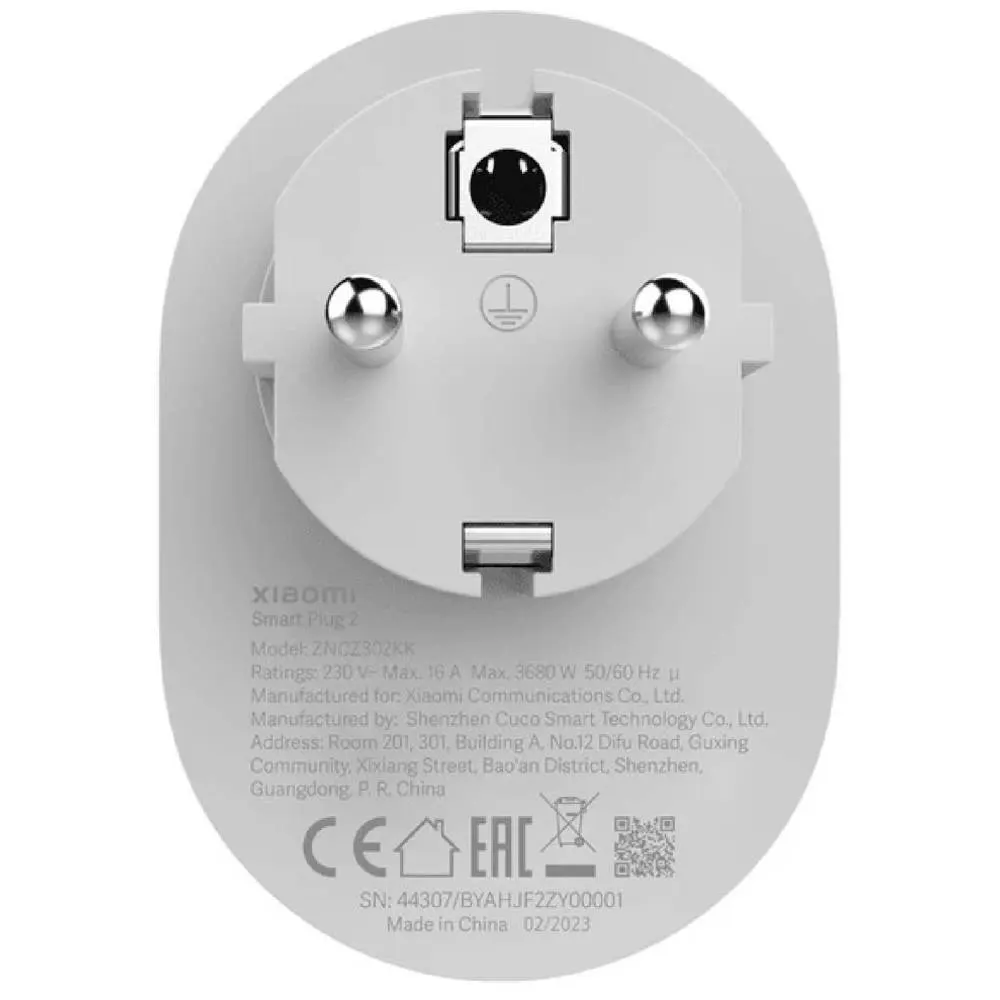 ჭკვიანი როზეტი / Xiaoml Smart Plug 2 (ZNCZ302KK) / BHR6868EU