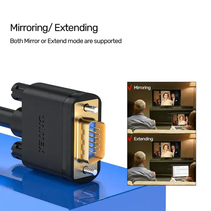 Y-C504G, UNITEK, Cable, 3M, HD15 VGA (M) to VGA (M) (3C+6).