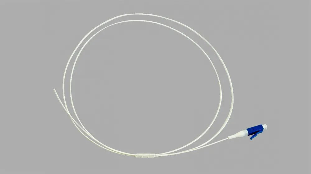 ოპტიკური პიგტეილი - LC/UPC-G657A1 0.9mm 1m PVC, NEX Pigtail LC-UPC-G657A1-1m