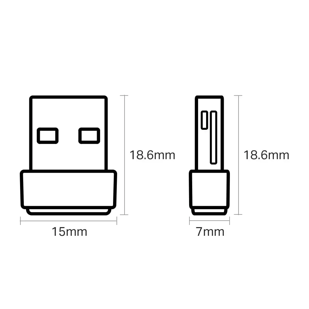 TP-Link, Archer T2U Nano, AC600 Nano Wireless USB Adapter