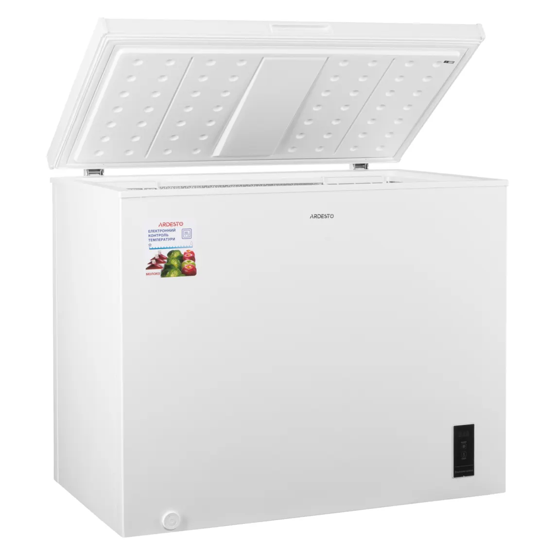 საყინულე Chest freezer ARDESTO, 249L, A++, ST, display ext, ref mode, white