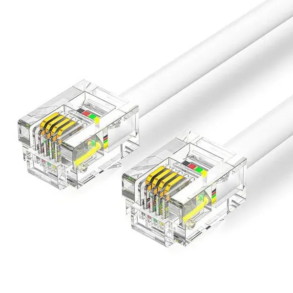 პაჩკორდი VENTION Telephone Cord White 2M
