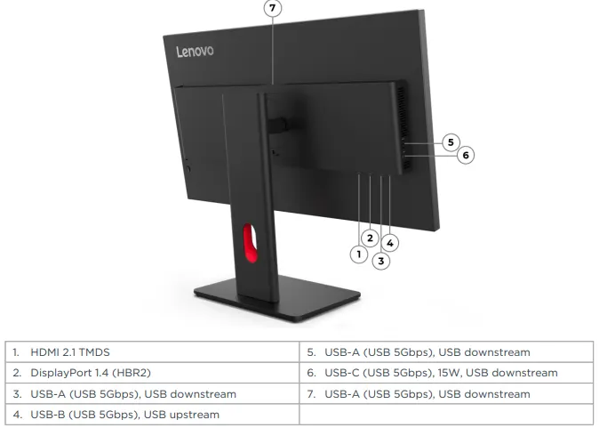 მონიტორი Lenovo ThinkVision T27Q-40 Monitor, 27"