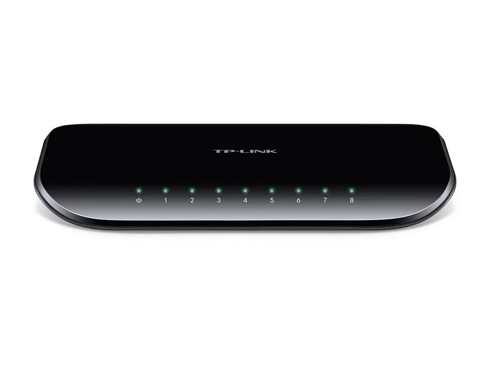 TP-Link, TL-SG1008D, 8-port Gigabit Switch, 8 10/100/1000M RJ45 ports, plastic case