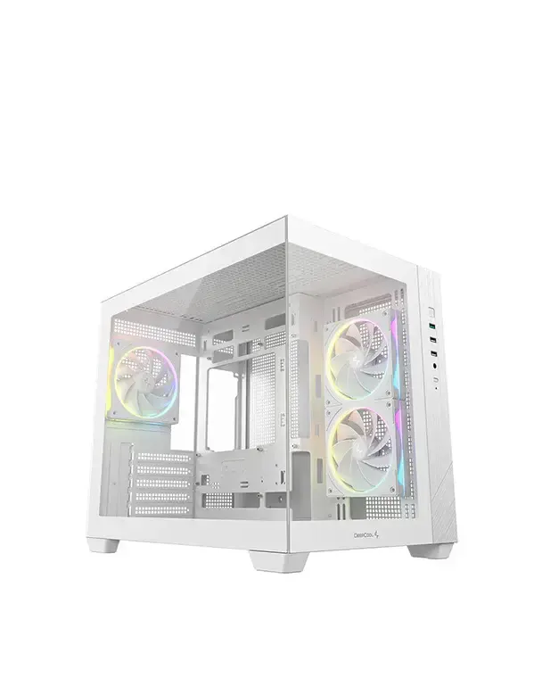 ქეისი Deepcool, CG330 3F WH, CASE, White.