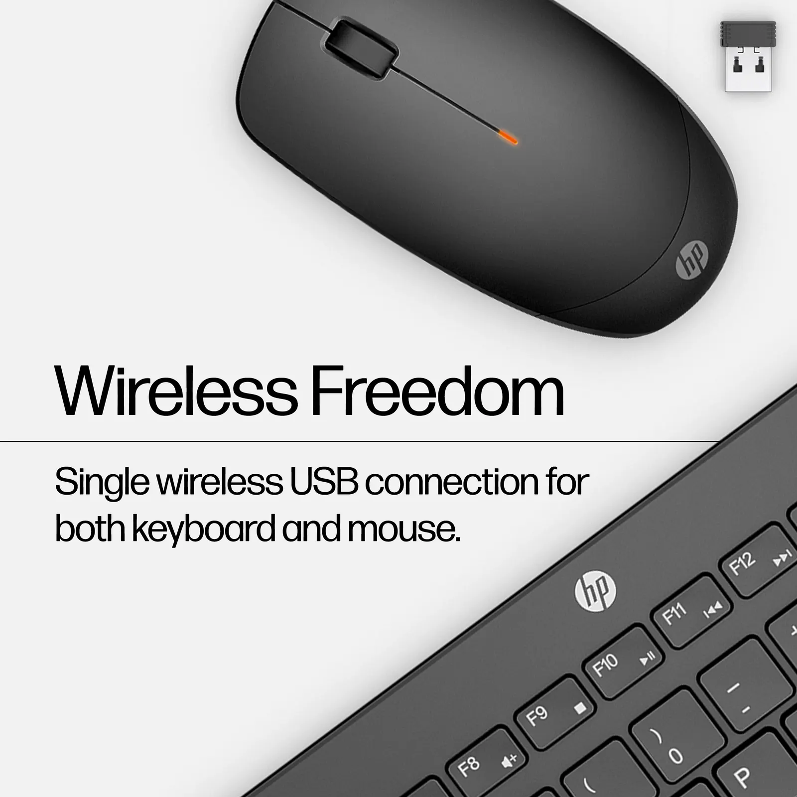 HP 230 Wireless Mouse and Keyboard Combo White RUSS