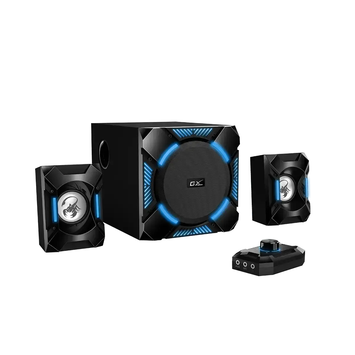 Genius, SW-G2.1 1200 Gaming Speaker Black/Blue