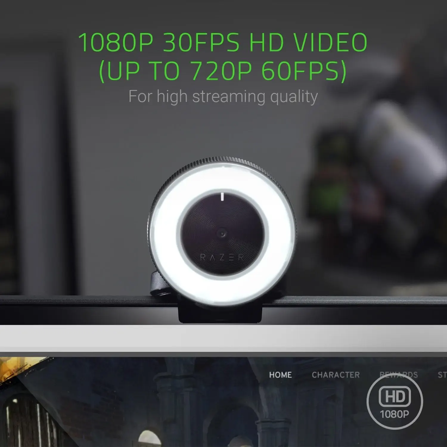 Razer, KIYO Webcam Black/White