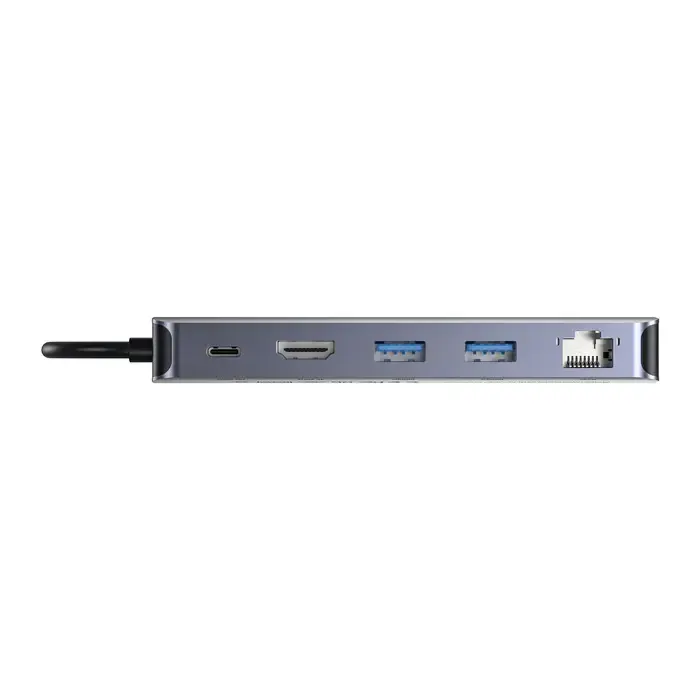 Type-C ჰაბი D1120A, UNITEK, USB HUB, 6-in-1 USB-C 10Gbps Hub.